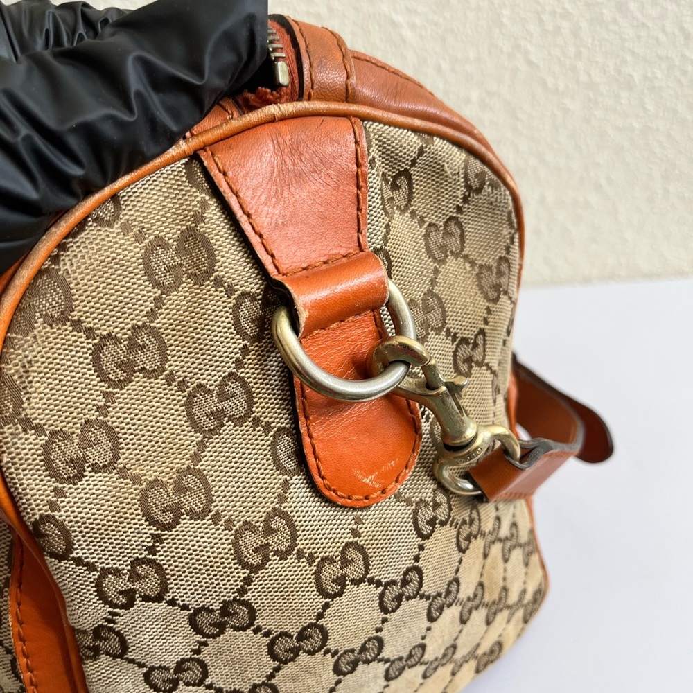 Gucci Beige and Orange Canvas Boston bag - Picture 16 of 16